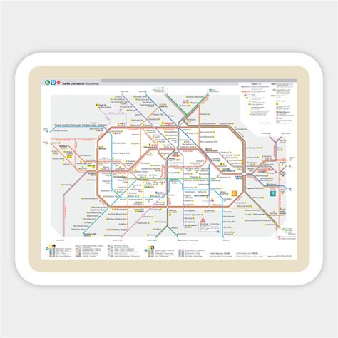 Berlin subway map - Berlin - Sticker | TeePublic