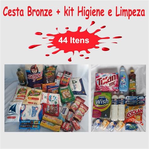 Cesta B Sica Bronze Kit Higiene E Limpeza Itens Parcelamento