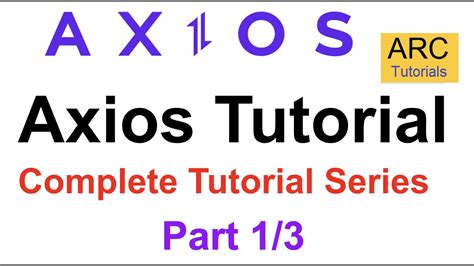 Axios Tutorial Part Axios Get Post Put Delete Example Tutorial