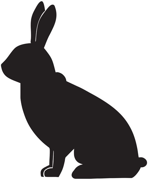 Hare Silhouette Rabbit Clip Art Rabbit Silhouette Cliparts Png