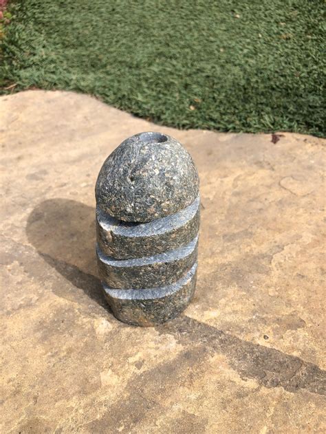 Drilled Rock For Garden Water Fountain Garden Fountain Rock Etsy