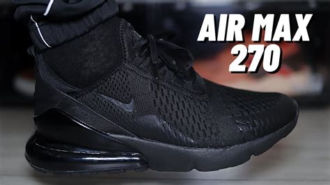 Underrated Nike Air Max 270 Triple Black On Feet Review Youtube