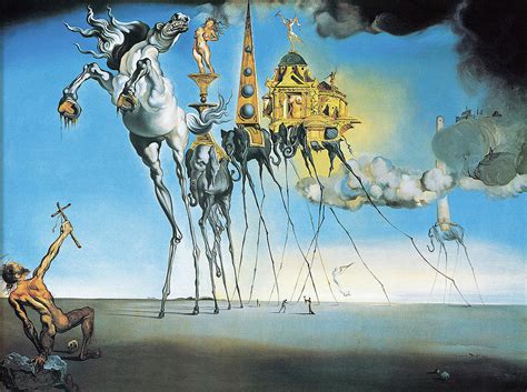 Temptation Of St Anthony 1946 Hd Painting By Salvador Dali Fine Art