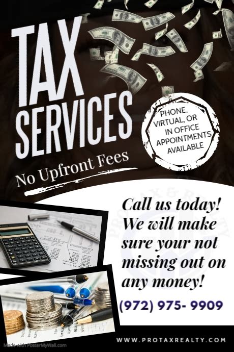 Tax Services Poster Postermywall