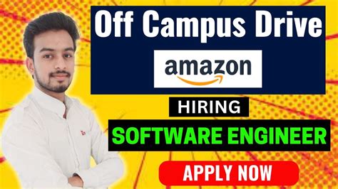 Off Campus Hiring Amazon Biggest Hiring SDE 2021 2022 2023