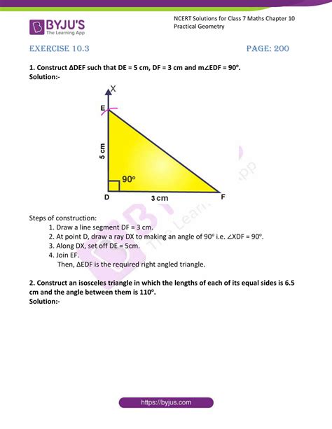 Ncert Solutions For Class Maths Chapter Practical Geometry