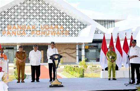 Presiden Jokowi Resmikan Bandara Panua Pohuwato KILAS SULAWESI