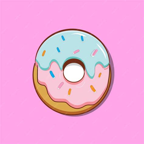 Premium Vector Donut Isolated Vector Art Illustration