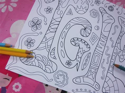 T Adult Coloring Book Page Download Thanks God It S Friday Etsy