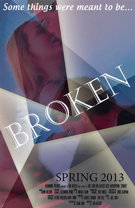 "Broken" Movie Poster on Behance