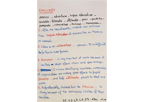 Solution English Corrected Exercises Studypool