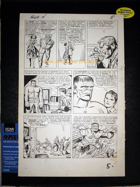 Kirby Hulk In Nelson Animated Ink S Kirby Jack Comic Art Gallery Room