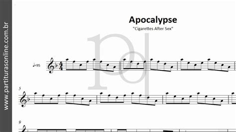 Apocalypse ♪ Cigarettes After Sex Partitura Youtube