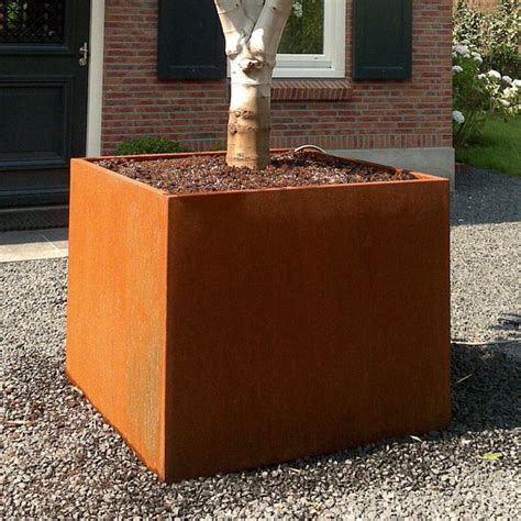 Buy Square Corten Steel Planters — The Worm That Turned Revitalising Your Outdoor Space