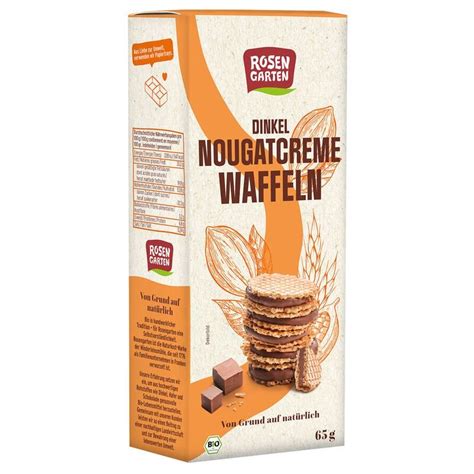 Rosengarten Dinkel Nougatcreme Waffeln Bio 65g Ekomarkt De