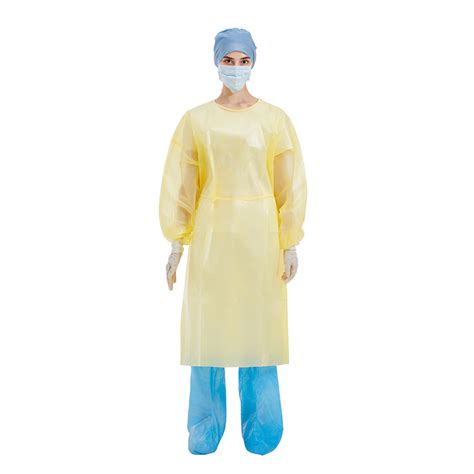 Ppe Yellow Level 2 Disposable Gowns S M L Xl Xxl Aami Pb70 Level 1 Level 3