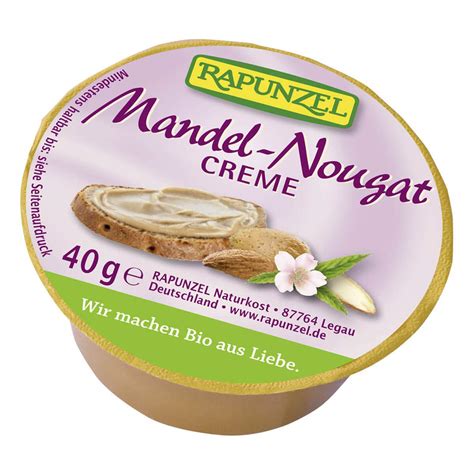 Rapunzel Mandel Nougat Creme 40 g Amazon de Lebensmittel Getränke