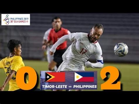 Philippine Azkals Vs Timor Leste Half Time Highlights Dec