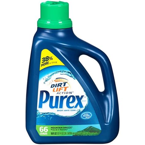 Purex Liquid Detergents Dirt Lift Action Mountain Breeze Laundry