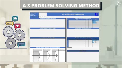 A3 Method Excel Template Digital Project Planner Exceltools ...