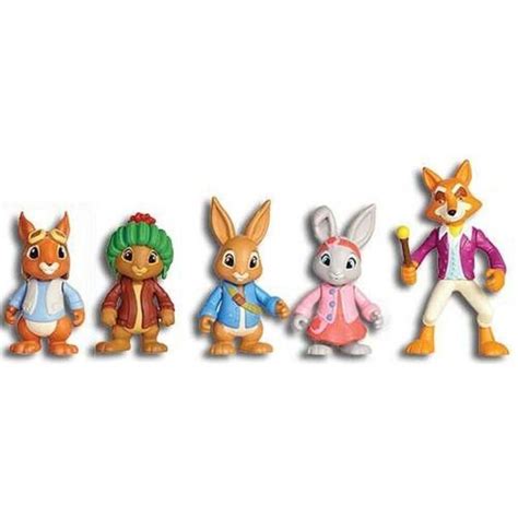 Peter Rabbit 5 Figure Adventure Pack Benjamin Squirrel Nutkin Mr Tod *box Damage for sale online ...