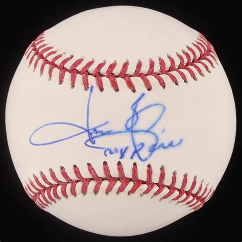 Jason Giambi Signed OML Baseball Inscribed "MVP 2000" (TriStar Hologram ...