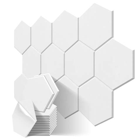 Jber Pack Hexagon Acoustic Panels Sound Proof Foam Self Adhesive