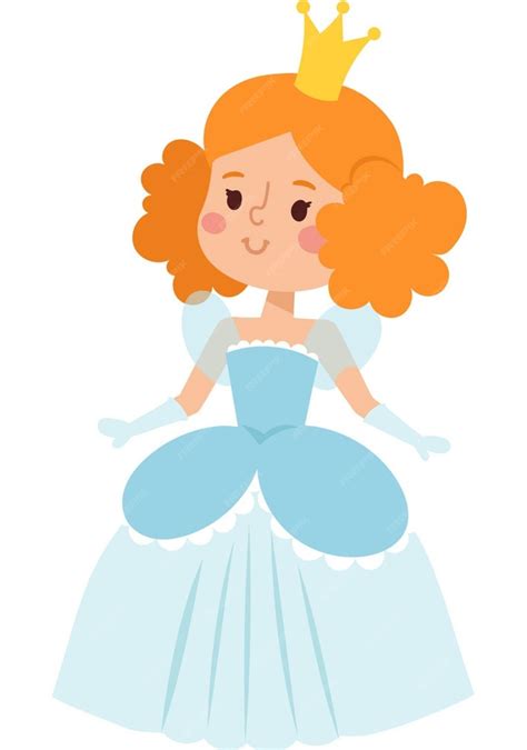 Premium Vector Princess Character Blue Dress