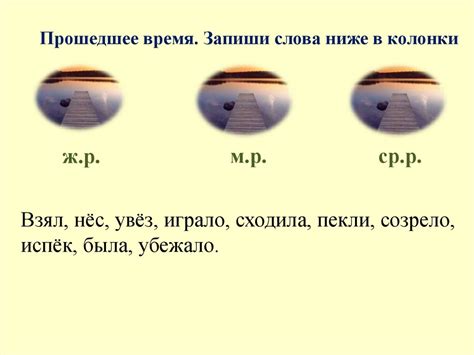 Род глаголов в прошедшем времени - презентация онлайн