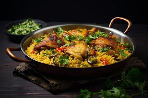 Premium Photo Galinhada Flavorful Onepot Brazilian Chicken And Rice Dish