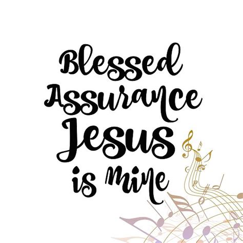 "Hymn: Blessed Assurance" Poster by motivateme | Redbubble