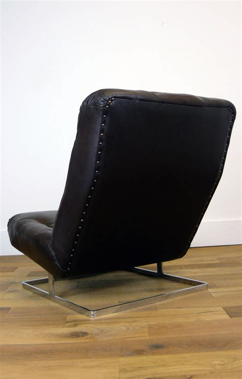 Attractive S Vintage Brown Leather Tetrad Nucleus Lounge Chair