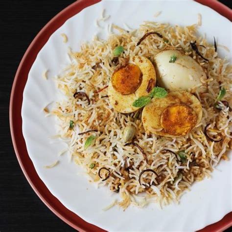 Hyderabadi Egg Dum Biryani Recipe Restaurant Style Anda Biryani