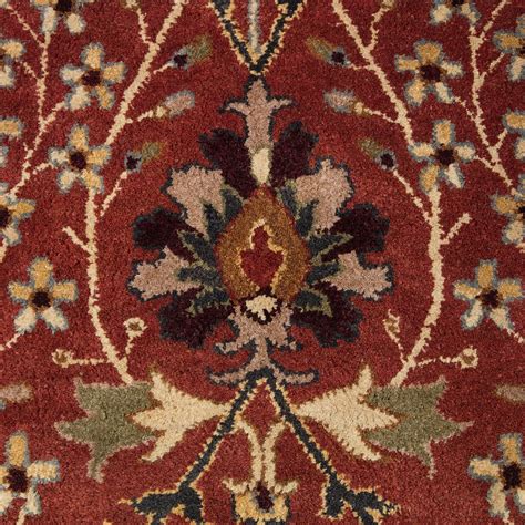 Hand Tufted Wool Rust Traditional Oriental Morris Rug