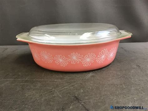 Goodwill Finds Pink Daisy Pyrex Vintage Casserole Dishes One Pot Dinners Quiches