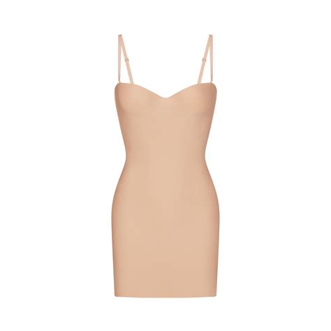 Skims Body Underwire Slip Dress Clay