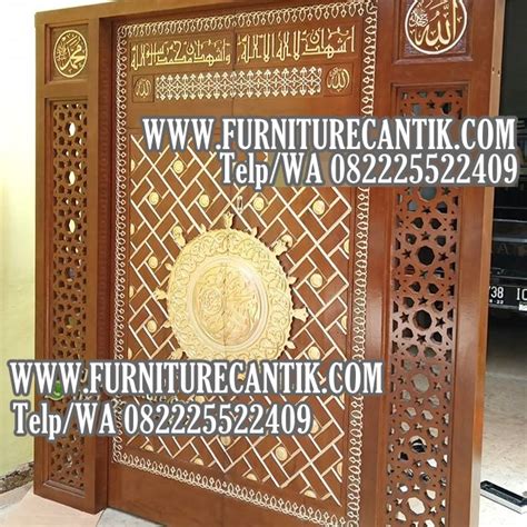 Pintu Kusen Masjid Kayu Jati Replika Nabawi Toko Furniture Cantik Jepara