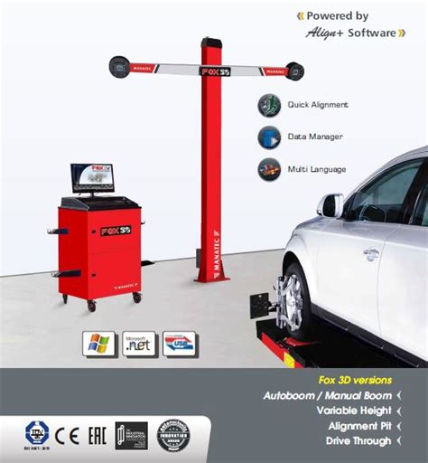 Manatec FOX 3D AUTOBOOMX 3D Wheel Alignment Machine For Lift