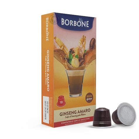 Ginseng Amaro Solubile Caff Borbone Capsule Compatibili Nespresso