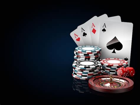 Premium Photo | Casino chips stacks with roulette play cards and dice