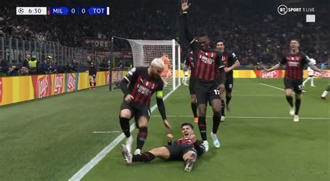 Ac Milan Strike First In Champions League Clash With Tottenham Hotspur