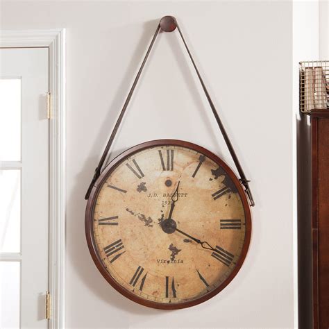 Have To Have It Hanging Decorative 24 Indiam Wall Clock With Faux