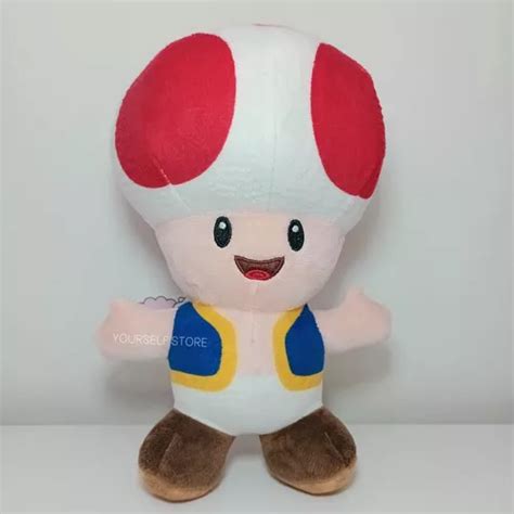 Peluche Toad Honguito Rojo Mario Bros Excelente Calidad Cuotas Sin