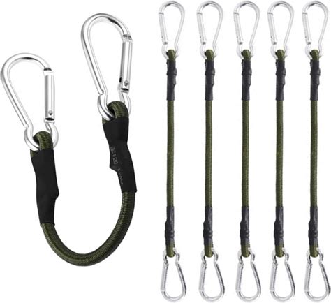 Pcs Bungee Cords With Carabiner Inch Long Heavy Duty Bungee Cords