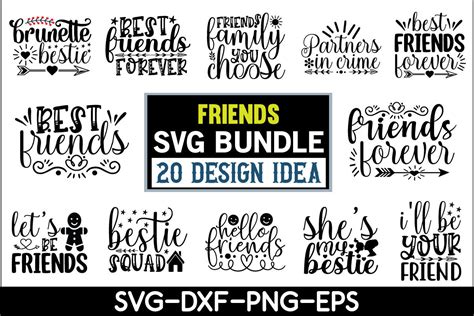 Friends SVG Bundle By Creativesvgzone TheHungryJPEG