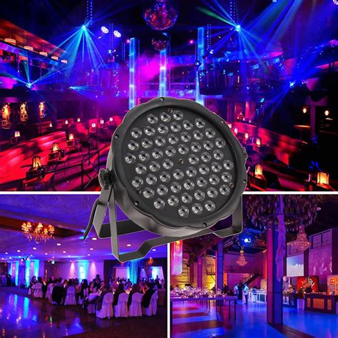 Lights String Led Stage Light 54w Rgb Led Par Light Dj Light Sound Activation With Bracket For