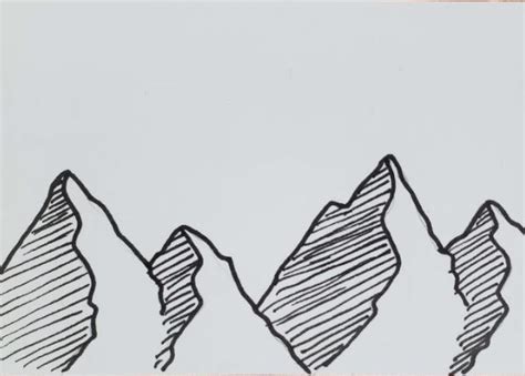 How To Draw Mountains With Pen - Just go Inalong