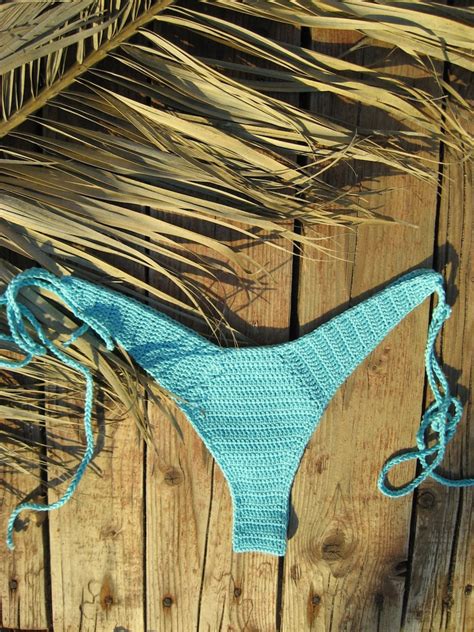 High Hip H Keln Bikini Set Aqua Blue Mit Cowrie Muschel Bikini Etsy