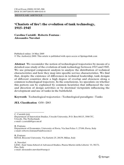 Evolution of Tanks | PDF | Tanks | Principal Component Analysis