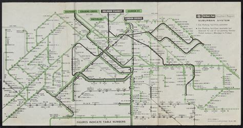 British Rail Southern Region Map Suburban System British Railways